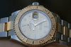 ROLEX MENS YACHTMASTER 16623 CHAMPAGNE GOLD DIAL BOX CARD