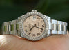 ROLEX MENS LADIES MIDSIZE 31mm DATEJUST 178240 STEEL DIAMOND BEZEL UNWORN