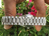 ROLEX DATEJUST STEEL ZEBRA 18K WHITE GOLD PRESIDENT DIAMOND BRACELET BEZEL LUGS