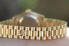 ROLEX LADIES 26mm PRESIDENT 18K YELLOW GOLD 179138 FACTORY DIAMOND DIAL BEZEL