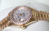 ROLEX PRESIDENT LADIES 26mm 18K YELLOW GOLD 69178 DIAMOND PEARL DIAL BEZEL