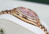 ROLEX LADIES 18K PRESIDENT DATEJUST MOTHER OF PEARL PINK DIAMONDS 6917
