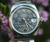 ROLEX LADIES MIDSIZE 31mm DATEJUST STEEL 178240 RHODIUM FLORAL