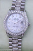 ROLEX LADIES MIDSIZE PRESIDENT 18k GOLD DIAMOND BAND DIAMONDS EVERYWHERE 178240