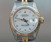 ROLEX Datejust Ladies 18K Yellow Gold Stainless Steel 69163 Jubilee Dial