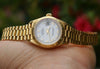 ROLEX PRESIDENT LADIES 26mm 18K YELLOW GOLD 69178 WHITE ROMAN DIAL USED