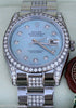 ROLEX DATEJUST MENS WATCH STAINLESS STEEL MOTHER-OF-PEARL DIAMONDS 116200 UNWORN