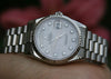 ROLEX MENS 18K WHITE GOLD PRESIDENT 118239 ALL DIAMOND MOTHER of PEARL