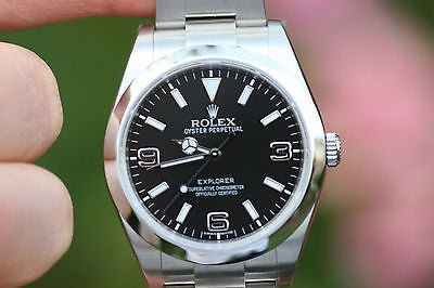 ROLEX WATCH MENS 39mm EXPLORER STAINLESS STEEL 214270 random UNWORN NEW