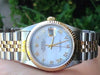 ROLEX MENS 36mm DATEJUST 2tone 18k Stainless Steel 16233  SERVICED WARRANTY