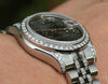 ROLEX DIAMOND LADIES MENS MIDSIZE 31 mm DATEJUST 18K WHITE GOLD UNWORN MINT