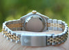 Rolex 69173 Datejust 26mm Ladies 18K Gold Steel Diamond Dial Bezel Jubilee Band