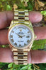 ROLEX PRESIDENT MENS LADIES 18238 36MM 18K YELLOW GOLD WHITE BIG BOLD ROMAN DIAL