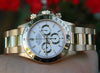 ROLEX MENS WATCH 18K YELLOW GOLD DAYTONA 16528 WHITE DIAL PERFECT
