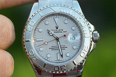 ROLEX YACHT-MASTER STEEL PLATINUM  40MM MENS YACHTMASTER 16622 BOX PAPERS