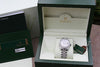 ROLEX DIAMOND LADIES MENS MIDSIZE 31 mm DATEJUST 18K WHITE GOLD UNWORN MINT