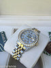 ROLEX LADIES DATEJUST TWO TONE GOLD STEEL MOTHER PEARL DIAMOND DIAL BEZEL 179173