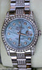 ROLEX DATEJUST MENS WATCH STAINLESS STEEL MOTHER-OF-PEARL DIAMONDS 116200 UNWORN