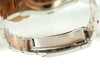 ROLEX LADIES MIDSIZE DATEJUST 18K ROSE GOLD STAINLESS STEEL DIAMOND ROMAN