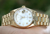 ROLEX MENS OR LADIES PRESIDENT 36mm DIAMOND MOTHER of PEARL 18K YG 18038