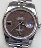 ROLEX DATEJUST 36mm BROWN FLORAL DIAL MODEL 116200 STAINLESS STEEL MENS LADIES