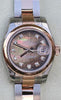 ROLEX LADIES DATEJUST TWO TONE TAHITIAN BLACK MOTHER-OF-PEARL DIAMOND DIAL