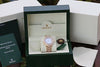 ROLEX MIDSIZE PRESIDENT 18K YELLOW GOLD VINTAGE DIAMOND BEZEL PEARL DIAL BAND