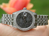 ROLEX DIAMOND LADIES MENS MIDSIZE 31 mm DATEJUST 18K WHITE GOLD UNWORN MINT