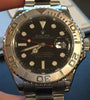 ROLEX YACHT-MASTER STEEL PLATINUM  40MM MENS YACHTMASTER 16622 UNIQUE BLACK DIAL