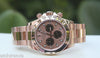 ROLEX DAYTONA MENS WATCH 116505 EVERROSE ROSE GOLD PERFECT AND UNWORN