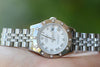 ROLEX LADIES 26mm STAINLESS STEEL DATEJUST 179174 12 DIAMOND BEZEL JUBILEE BAND