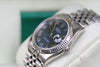 ROLEX DATEJUST MENS 116234 36 mm WATCH STAINLESS STEEL BLUE DIAL ROMANS