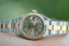 ROLEX LADIES DATEJUST 69163 2TONE DIAMOND DIAL 26mm 18K YELLOW GOLD 