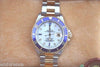 ROLEX SUBMARINER MENS WATCH TWO TONE MOP SERTI DIAMOND SAPPHIRE DIAL MODEL 16613