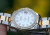 ROLEX MIDSIZE 31mm DATEJUST 178273 18K YELLOW GOLD STEEL DIAMONDS BEZEL DIAL