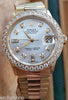 ROLEX DATEJUST GOLD MOTHER OF PEARL DIAMONDS DIAL & BEZEL MIDSIZE PRESIDENT 6624