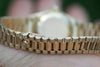 ROLEX LADIES PRESIDENT YELLOW GOLD 26mm FACTORY DIAMOND DIAL CUSTOM BEZEL 69178
