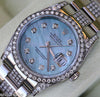 ROLEX DATEJUST MENS WATCH STAINLESS STEEL MOTHER-OF-PEARL DIAMONDS 116200 UNWORN