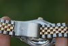 ROLEX MENS 16233 DATEJUST 18K GOLD STAINLESS STEEL DIAMOND MOTHER OF PEARL PINK
