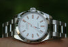 ROLEX MENS MILGAUSS STEEL 116400 40mm WHITE ORANGE DIAL OYSTER BAND PERFECT!
