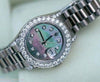 ROLEX PRESIDENT LADIES 18k WHITE GOLD MOTHER OF PEARL DIAMOND DIAL BEZEL 179239