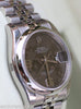 ROLEX DATEJUST 36mm BROWN FLORAL DIAL MODEL 116200 STAINLESS STEEL MENS LADIES