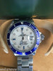 ROLEX 16610 SUBMARINER MENS LADIES STEEL MOTHER OF PEARL DIAMOND SAPPHIRE DIAL