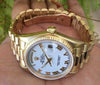 ROLEX PRESIDENT MENS LADIES 18238 36MM 18K YELLOW GOLD WHITE BIG BOLD ROMAN DIAL