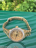 ROLEX LADIES PRESIDENT 18K GOLD DIAMOND TAPESTRY DIAL & DIAMOND BEZEL 69178