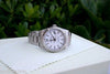 ROLEX DATEJUST MENS STAINLESS STEEL WHITE GOLD BEZEL WHITE DIAL MODEL 16234