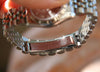 ROLEX LADIES 179174 DATEJUST 26mm 18k WHITE GOLD STEEL SILVER DIAMOND DIAL