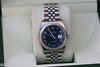 ROLEX DATEJUST MENS 116234 36 mm WATCH STAINLESS STEEL BLUE DIAL ROMANS