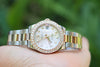 ROLEX MIDSIZE DATEJUST ROSE GOLD 31mm DIAMOND BEZEL JUBILEE DIAL 178241 UNWORN