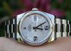 ROLEX DATEJUST LADIES MENS 36mm STAINLESS STEEL FLORAL 116200 BOX UNWORN